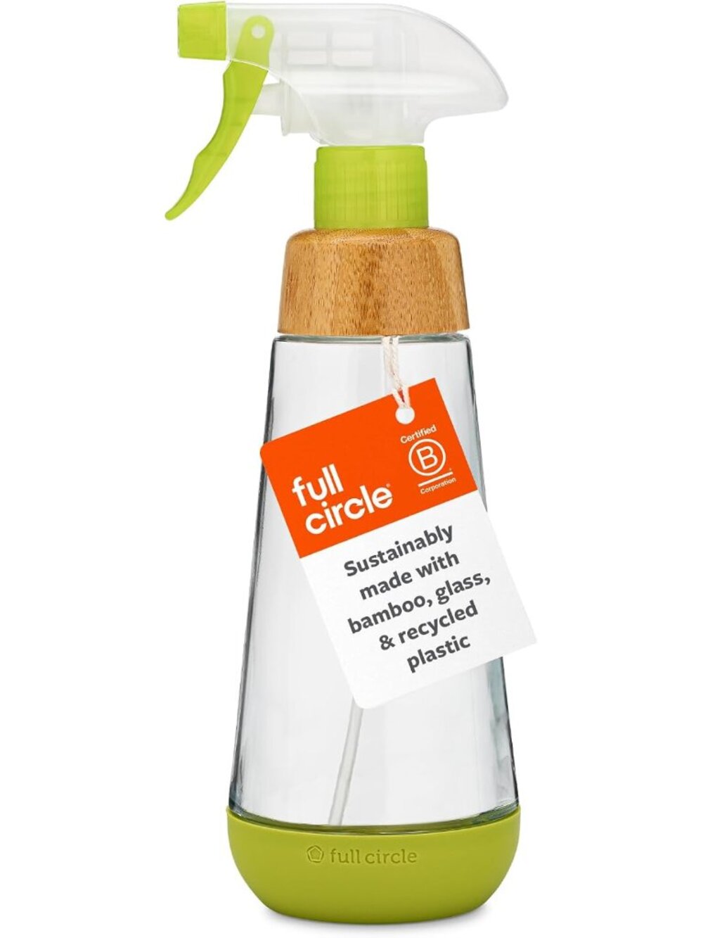 Refill-Ready Glsss Spray Bottle, Bamboo, Plant, Hair & Beauty